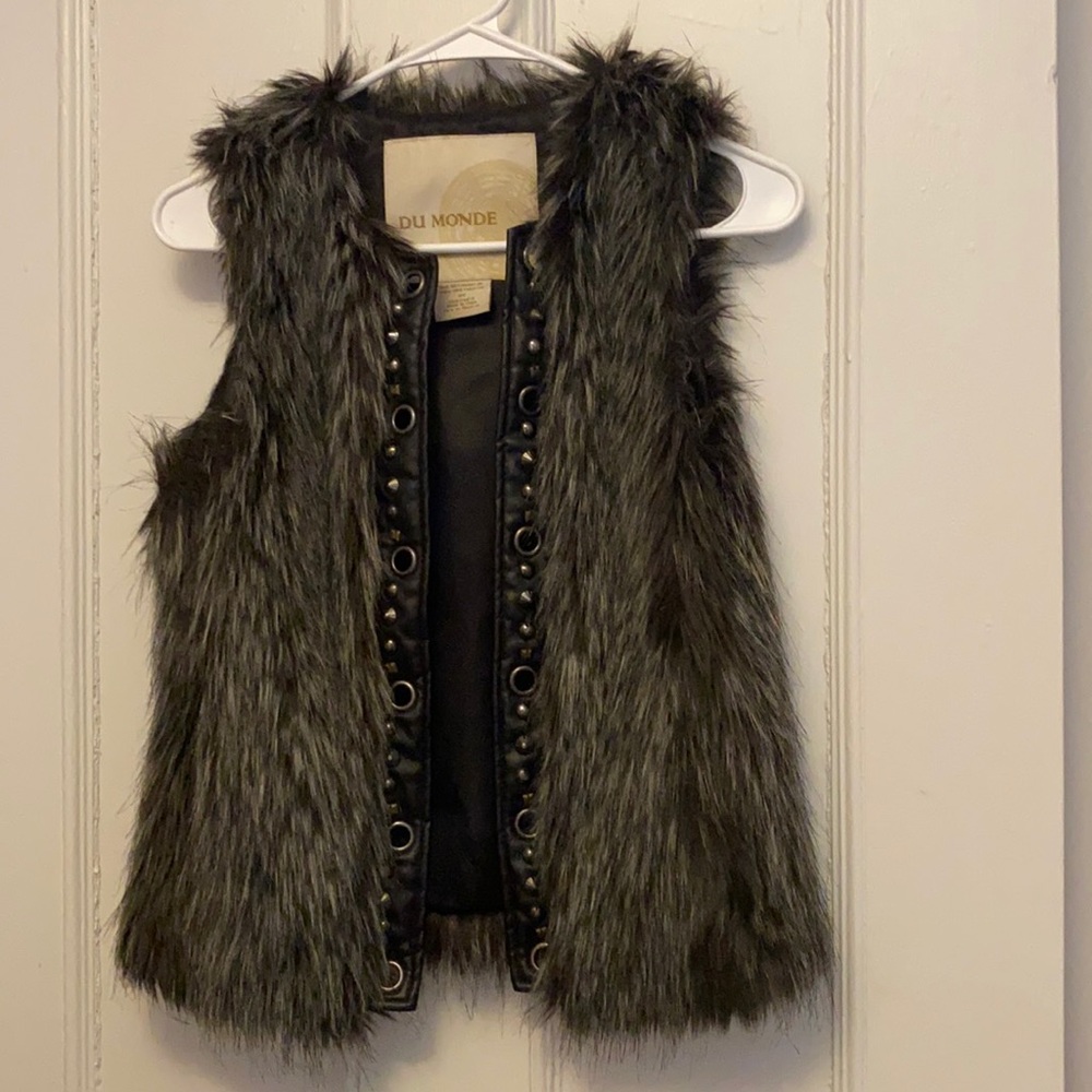 Faux fur vest
